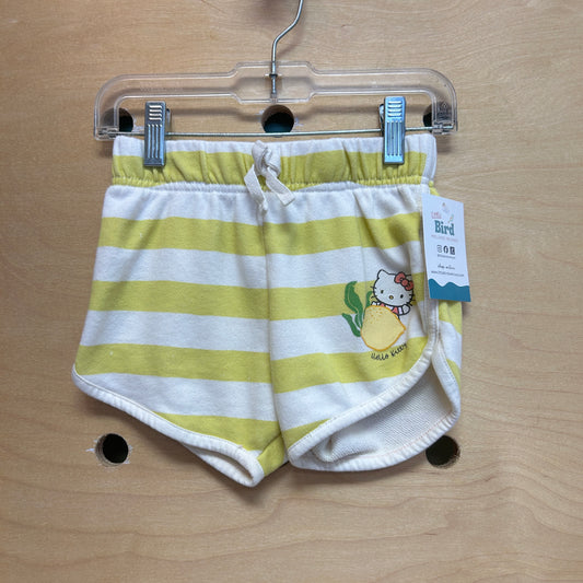 Lime Green/White Striped Lemon Shorts