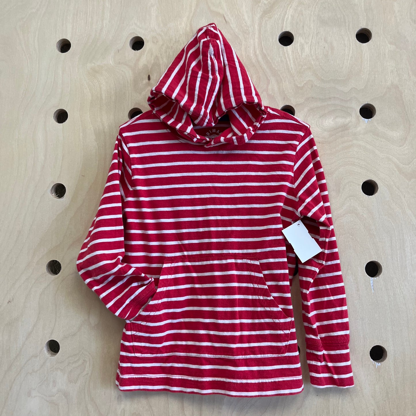 Red Striped Hoodie Tee