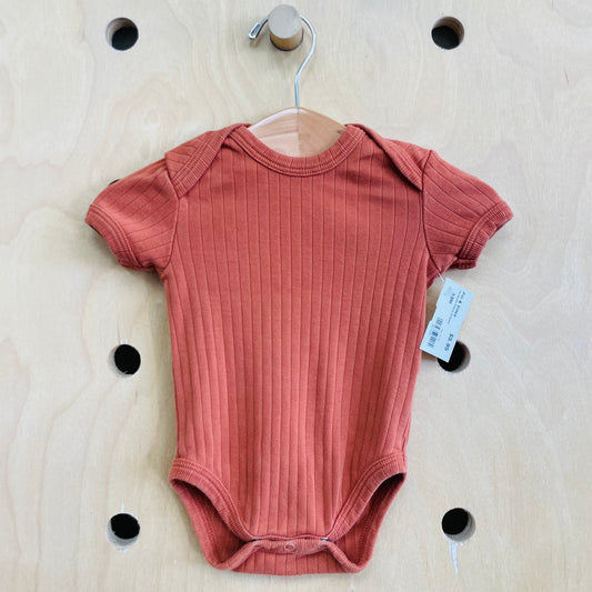 Terracotta Ribbed Bodysuit