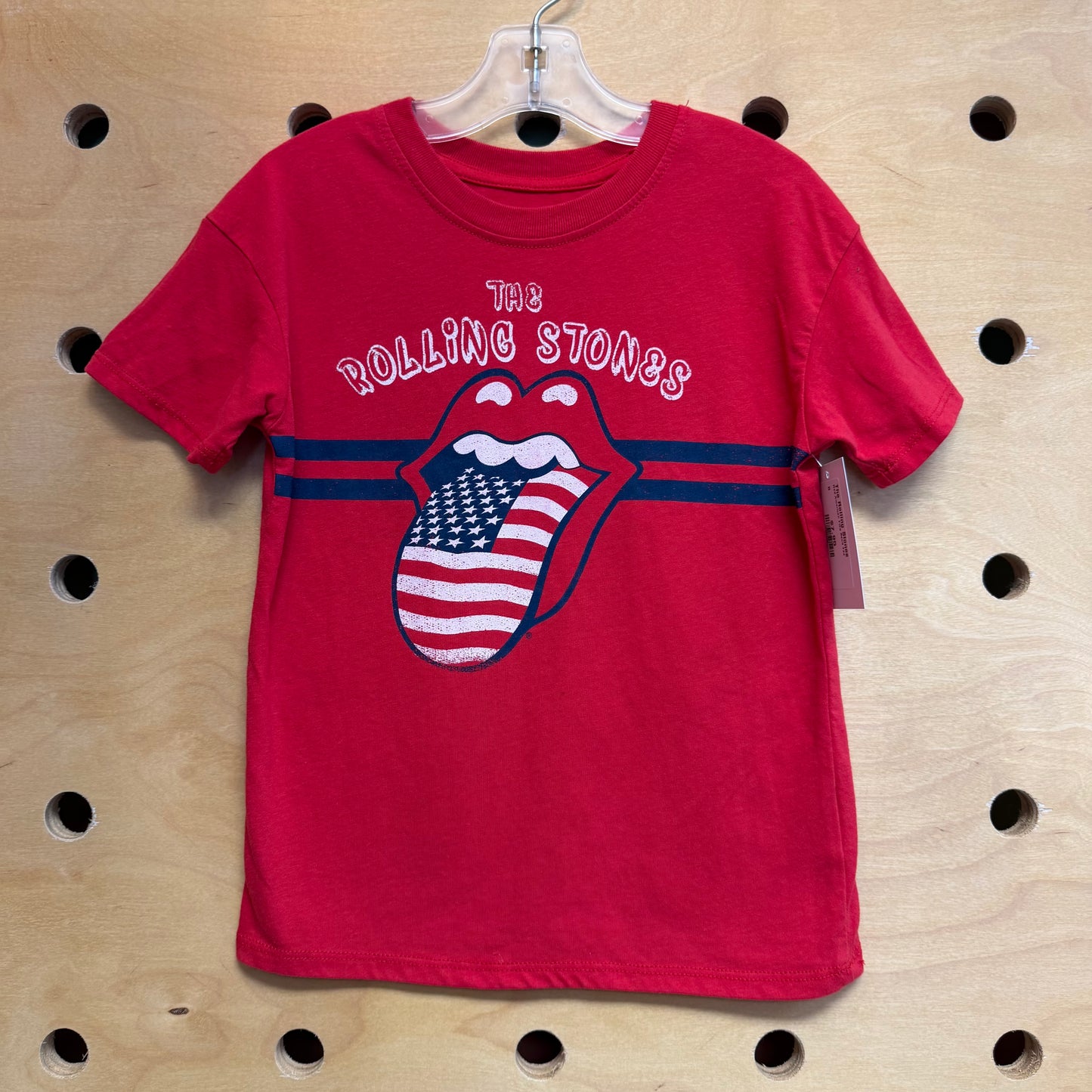 Red American Flag Band Tee
