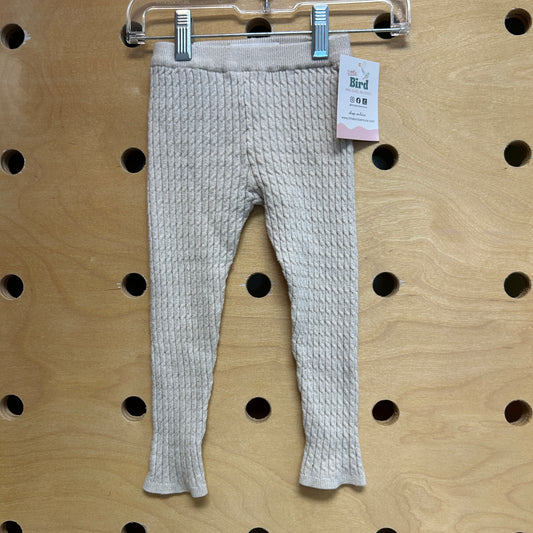 White Knit Leggings