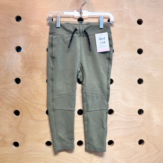 Green Moto Drawstring Soft Pants