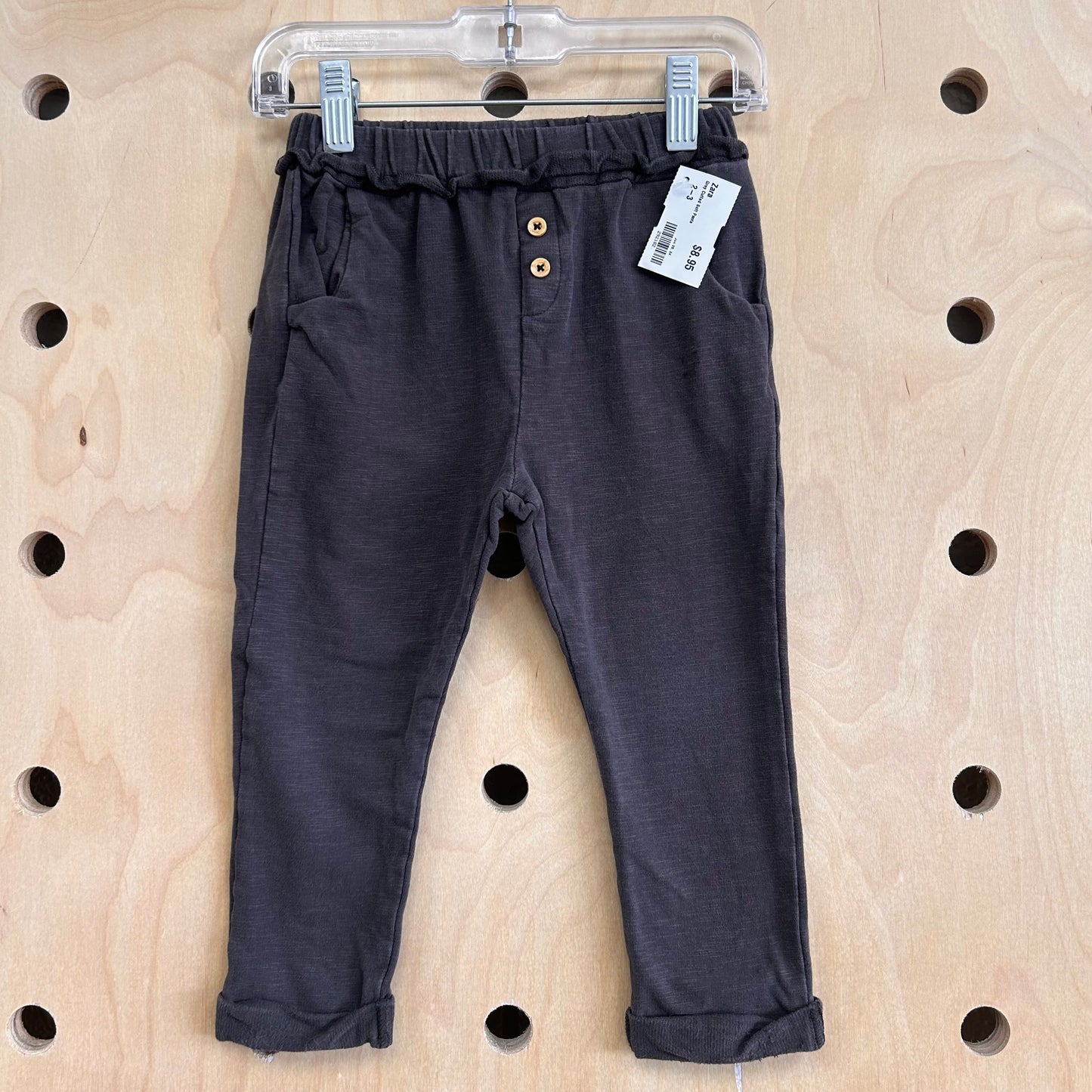 Grey Cuffed Soft Pants