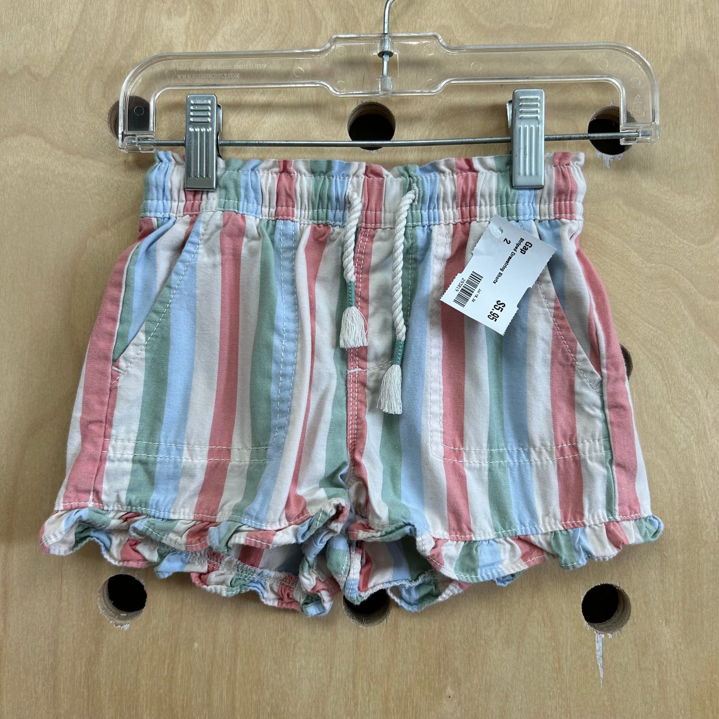 Striped Drawstring Shorts