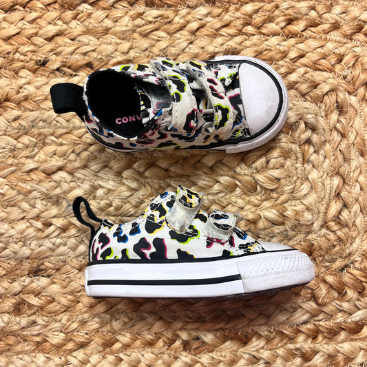 Multicolor Animal Print Velcro Sneakers