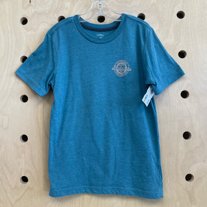 Blue Modern Fit Logo Tee