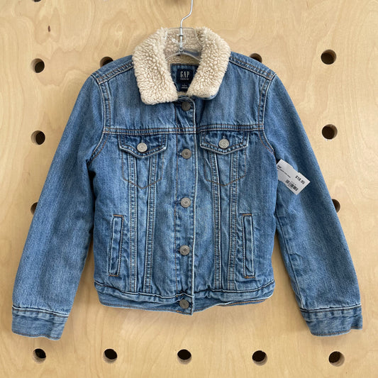 Denim Sherpa Lined Jacket