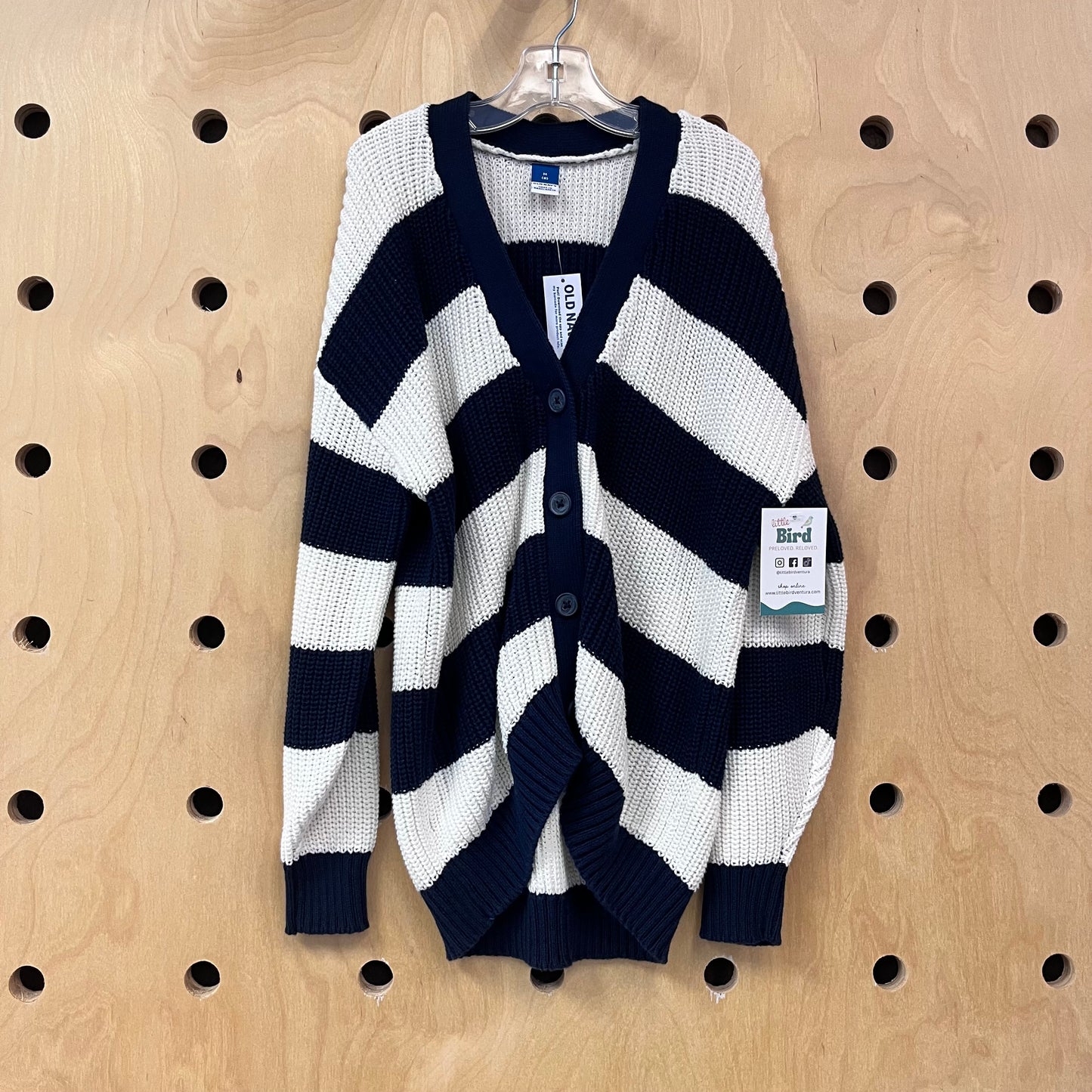 Blue & White Knit Cardigan NEW!