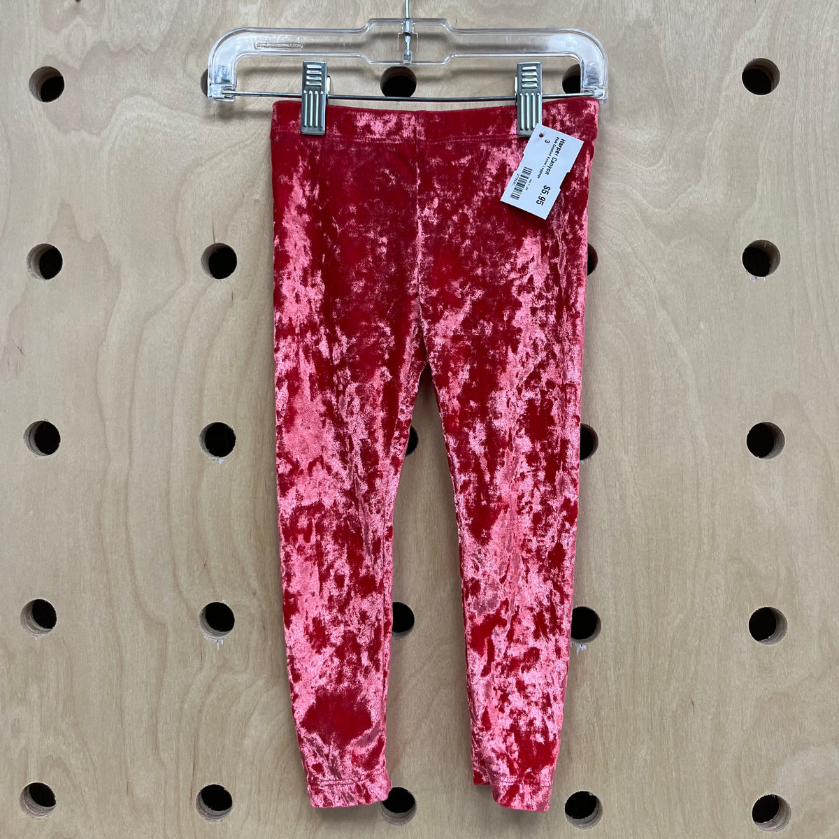 Pink Crushed Velvet Leggings