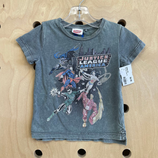 Grey Justice League Tee