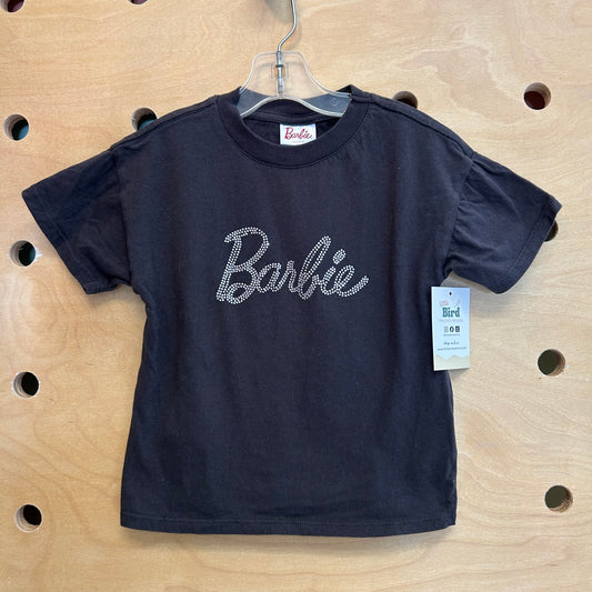 Black Sparkle 'Barbie' Cotton Tee