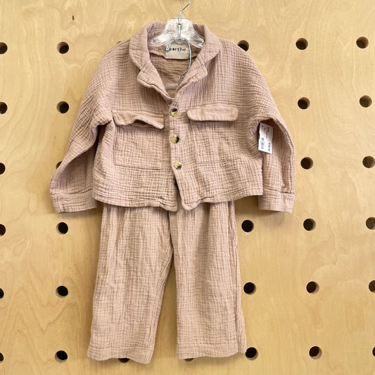Earthy Tan Muslin Outfit