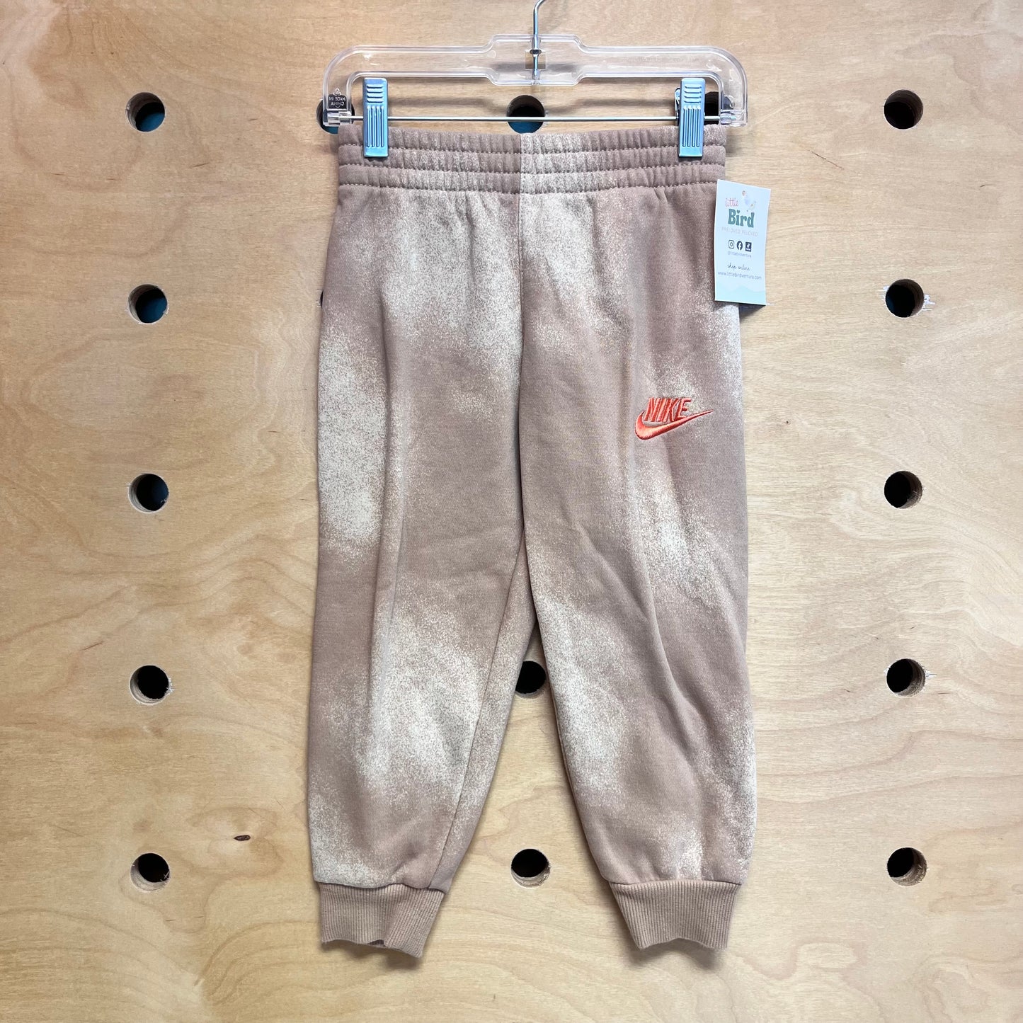 Brown Splatters Embroider Joggers