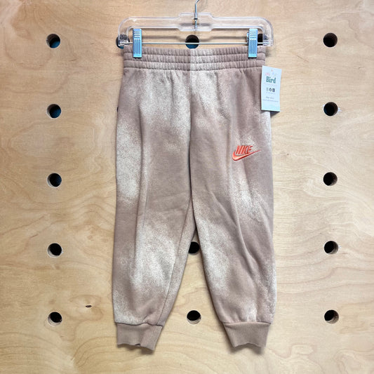 Brown Splatters Embroider Joggers