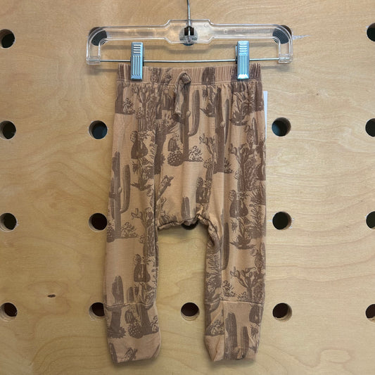 Brown Bamboo Blend Cactus Pants