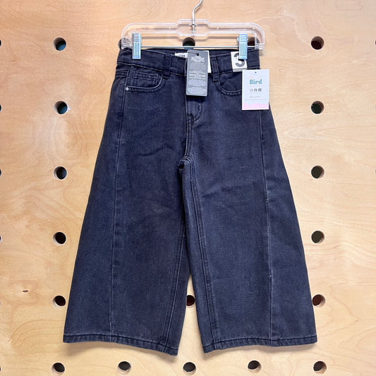 Black Wide Leg Denim Pants NEW!!