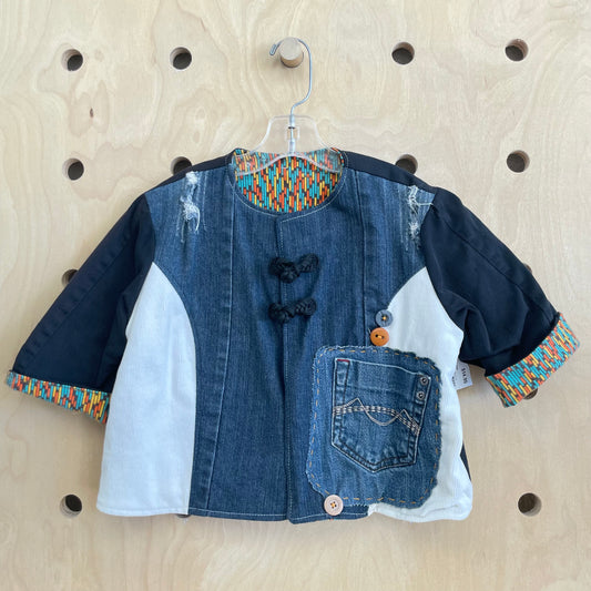 Upcycled Mixed Material Jacket