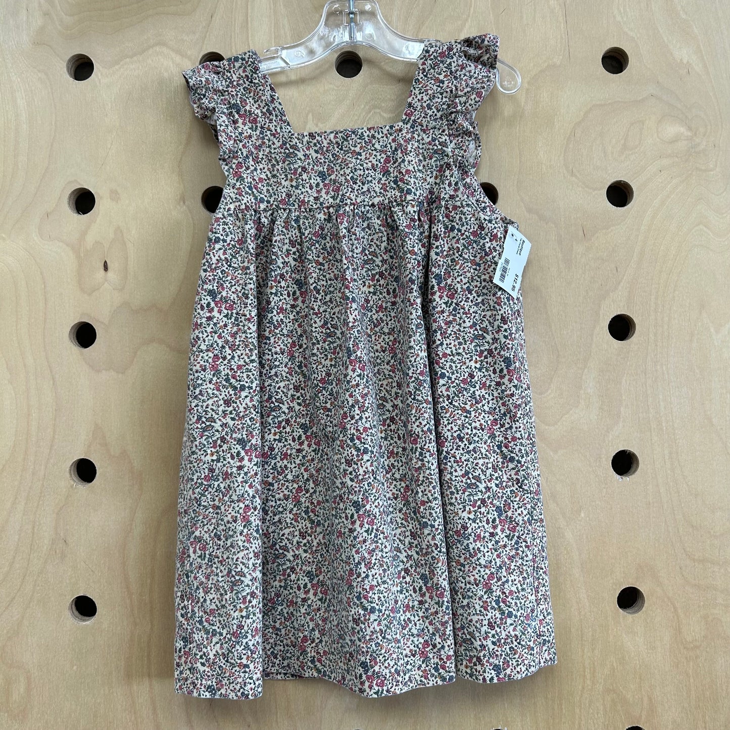 Tan Floral Dress
