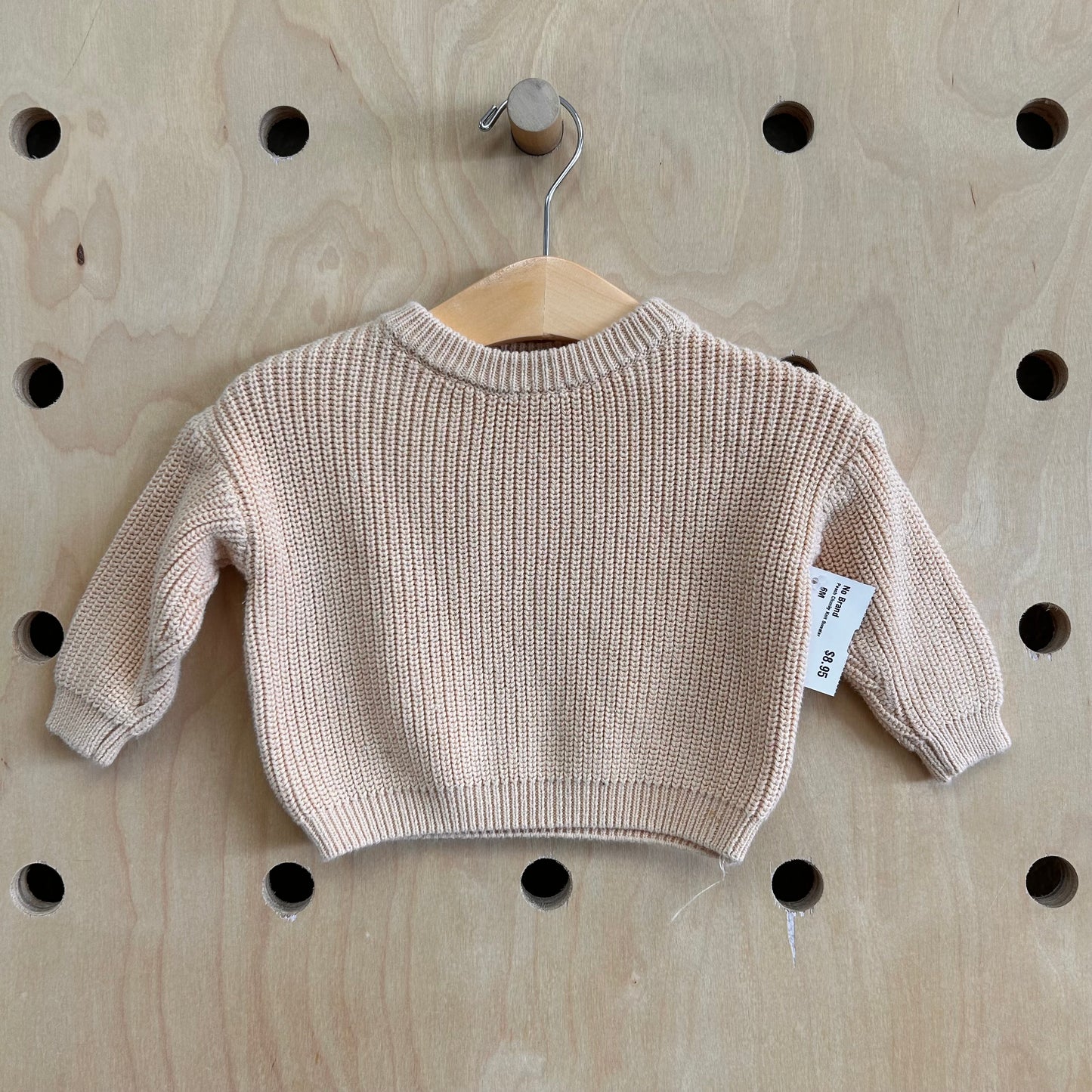 Peach Chunky Knit Sweater
