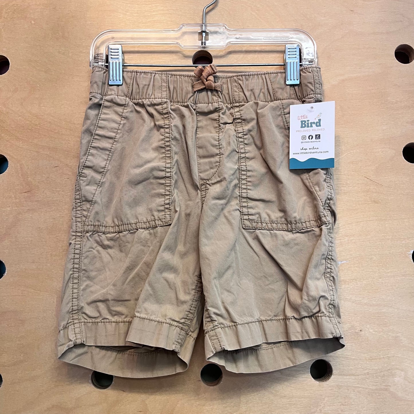 Tan Drawstring Shorts