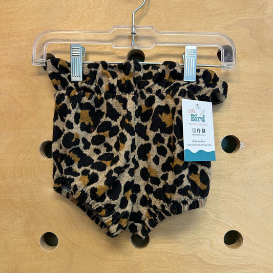 Ruffle Waist Leopard Shorties