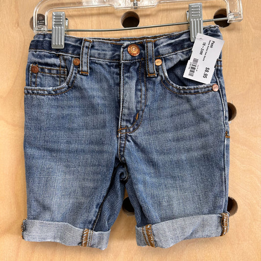 Denim Rolled Hem Shorts