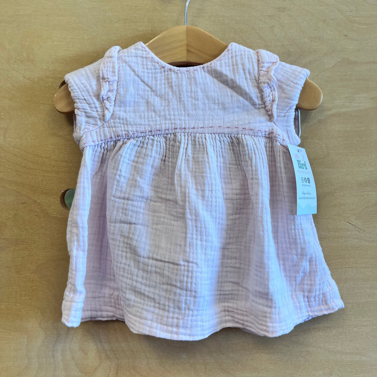 Pink Gauze Dress/Bloomers