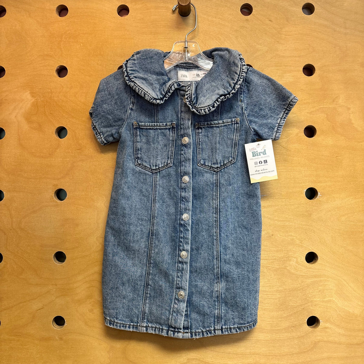 Denim Snap Dress