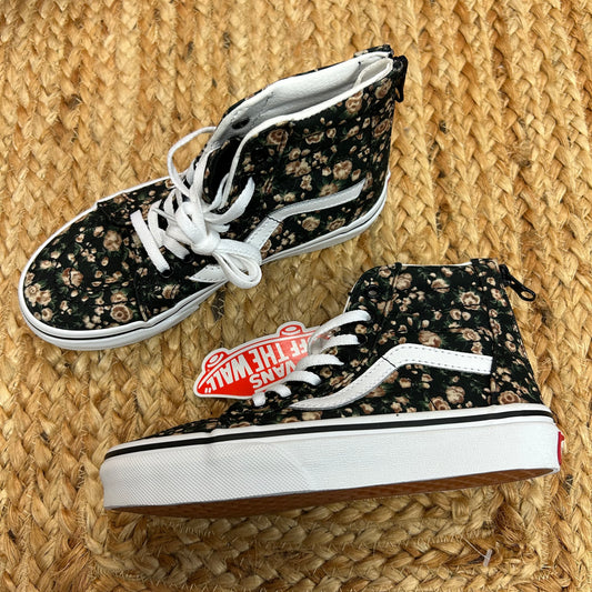 Black Floral SK8 High-Zip Sneakers NEW!