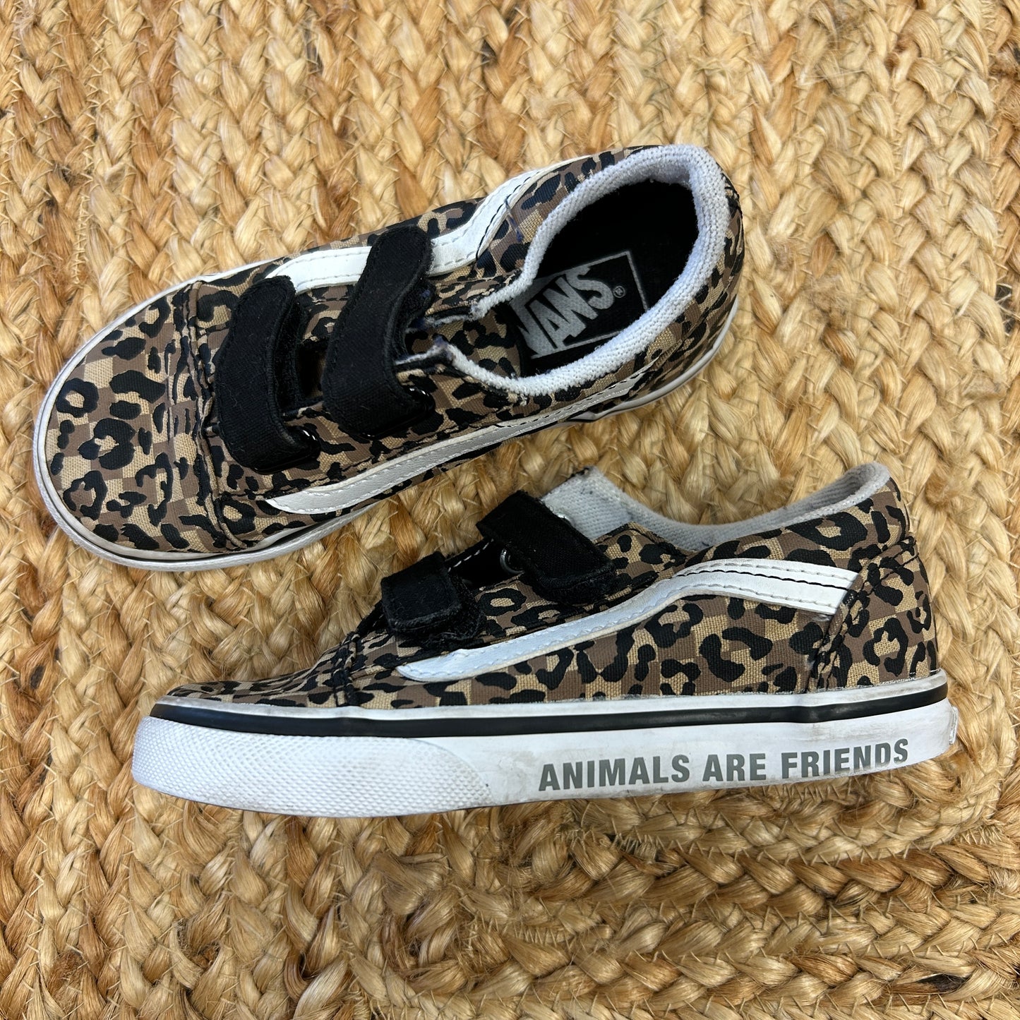 Leopard Print Old Skool V Sneakers