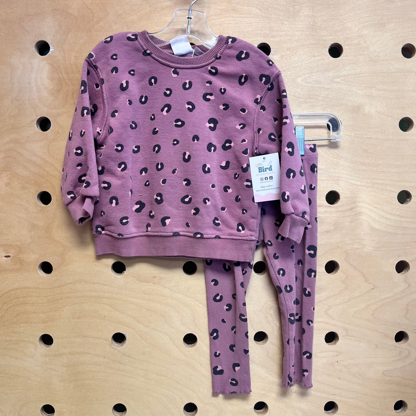 Mauve Animal Print Outfit
