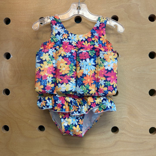Blue Floral Swim Assist NEW!