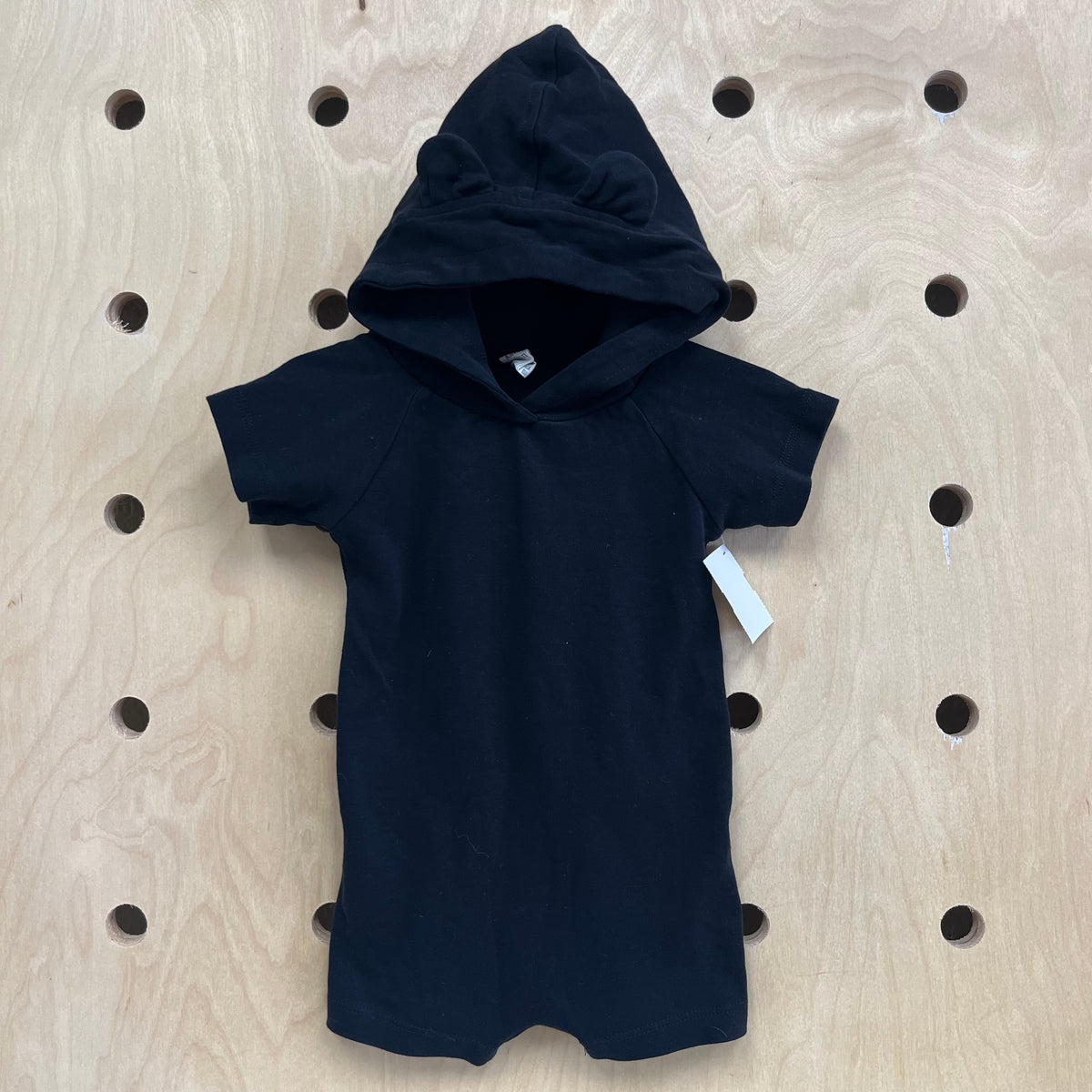 Black Bear Ears Organic Romper