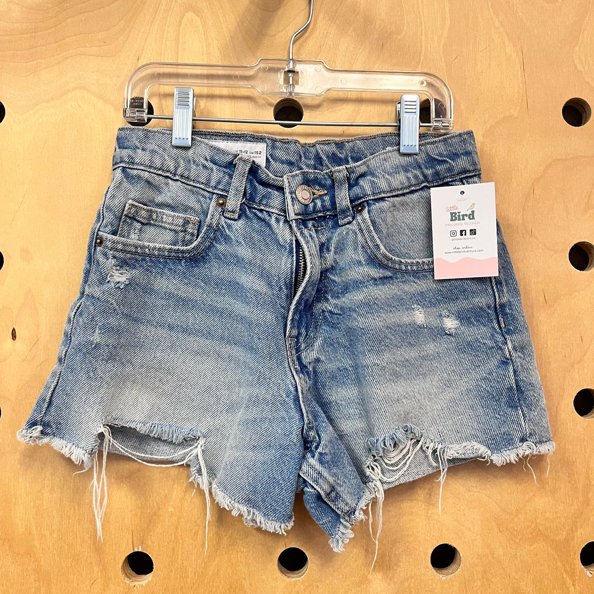 Light Wash Denim Shorts