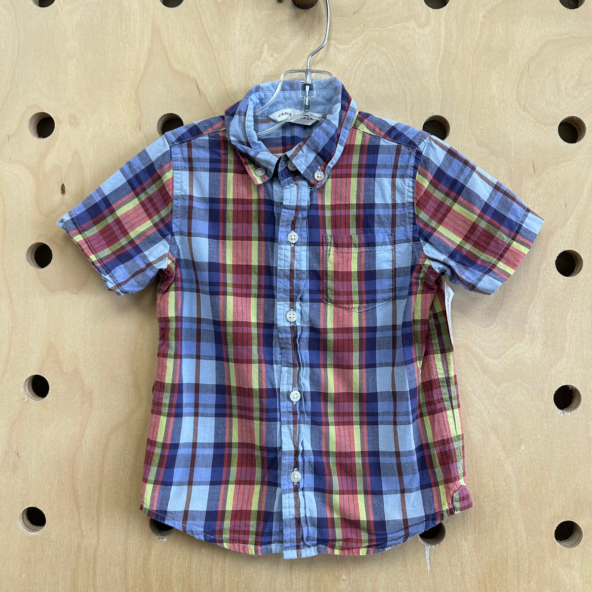 Blue Plaid Button Up Shirt