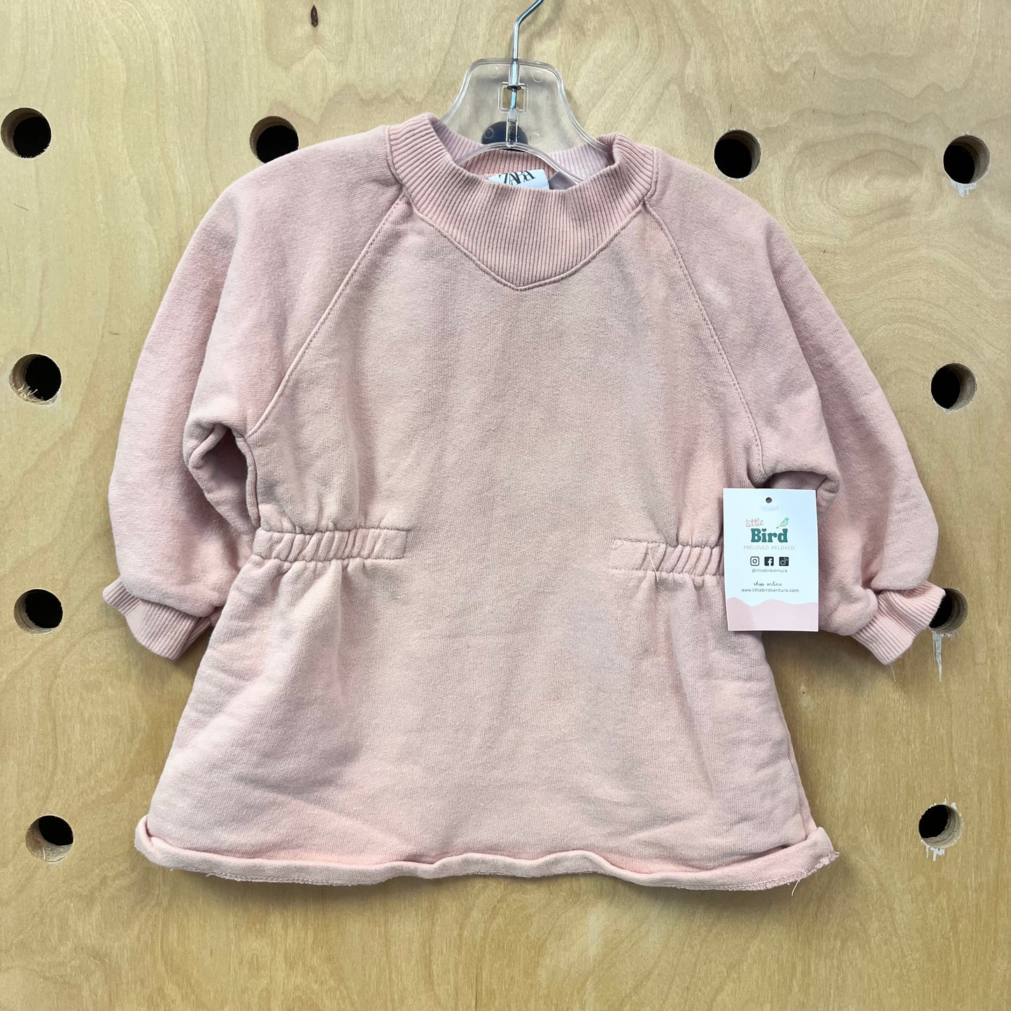 Pink French Terry Dress