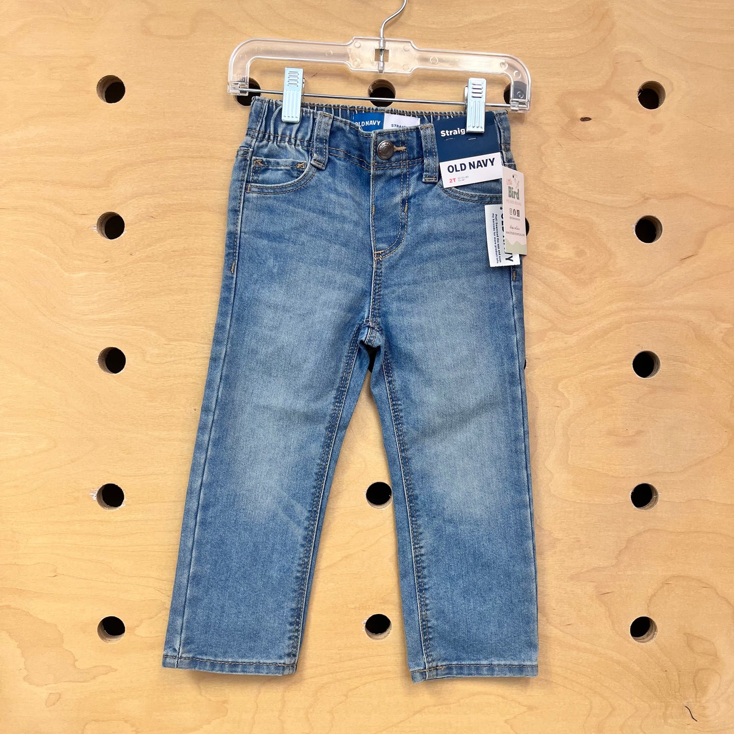 Light Wash Straight Leg Denim