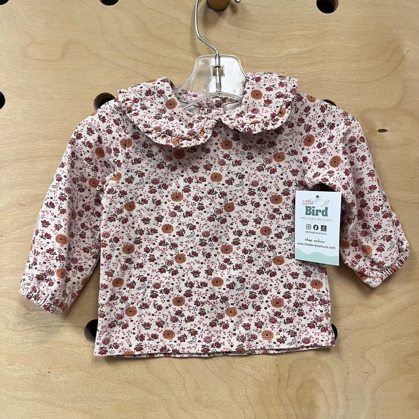 Peach Floral Top