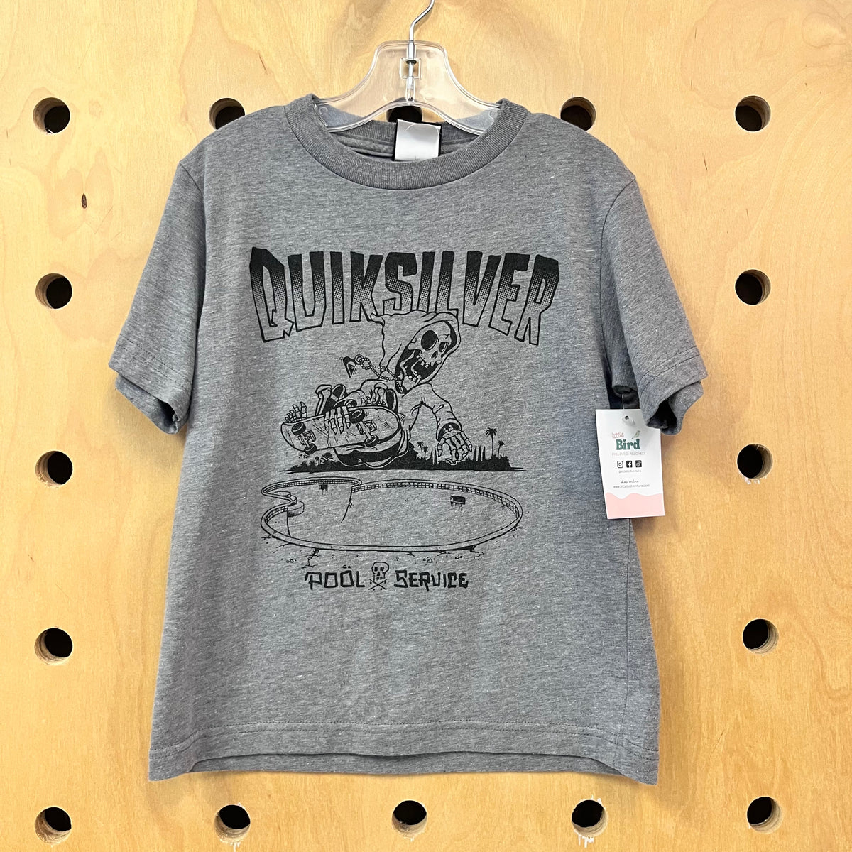 Grey Skeleton Logo Tee