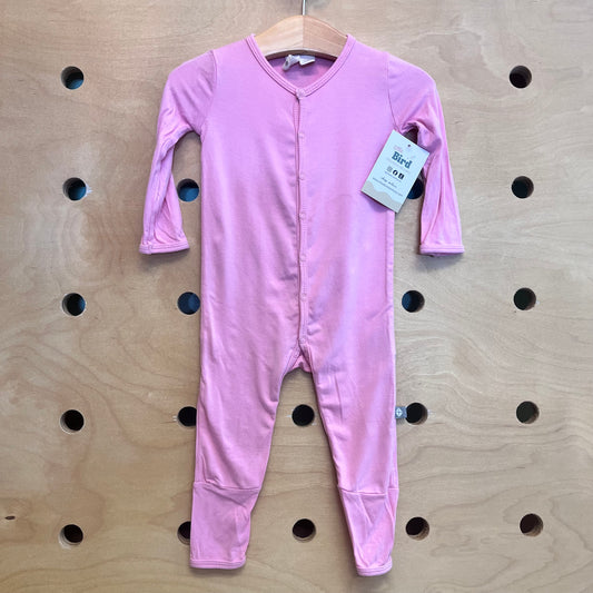 Pink Bamboo Snap Romper
