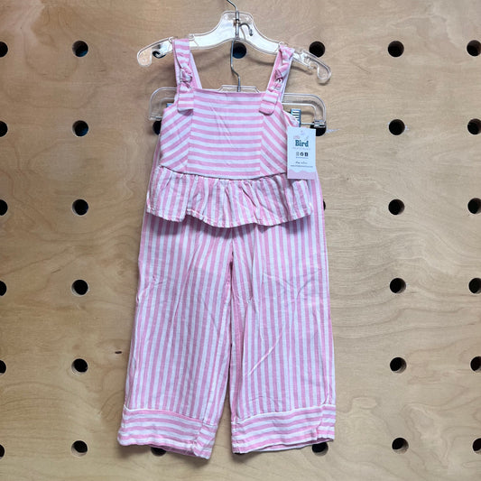 Pink/White Striped Outfit