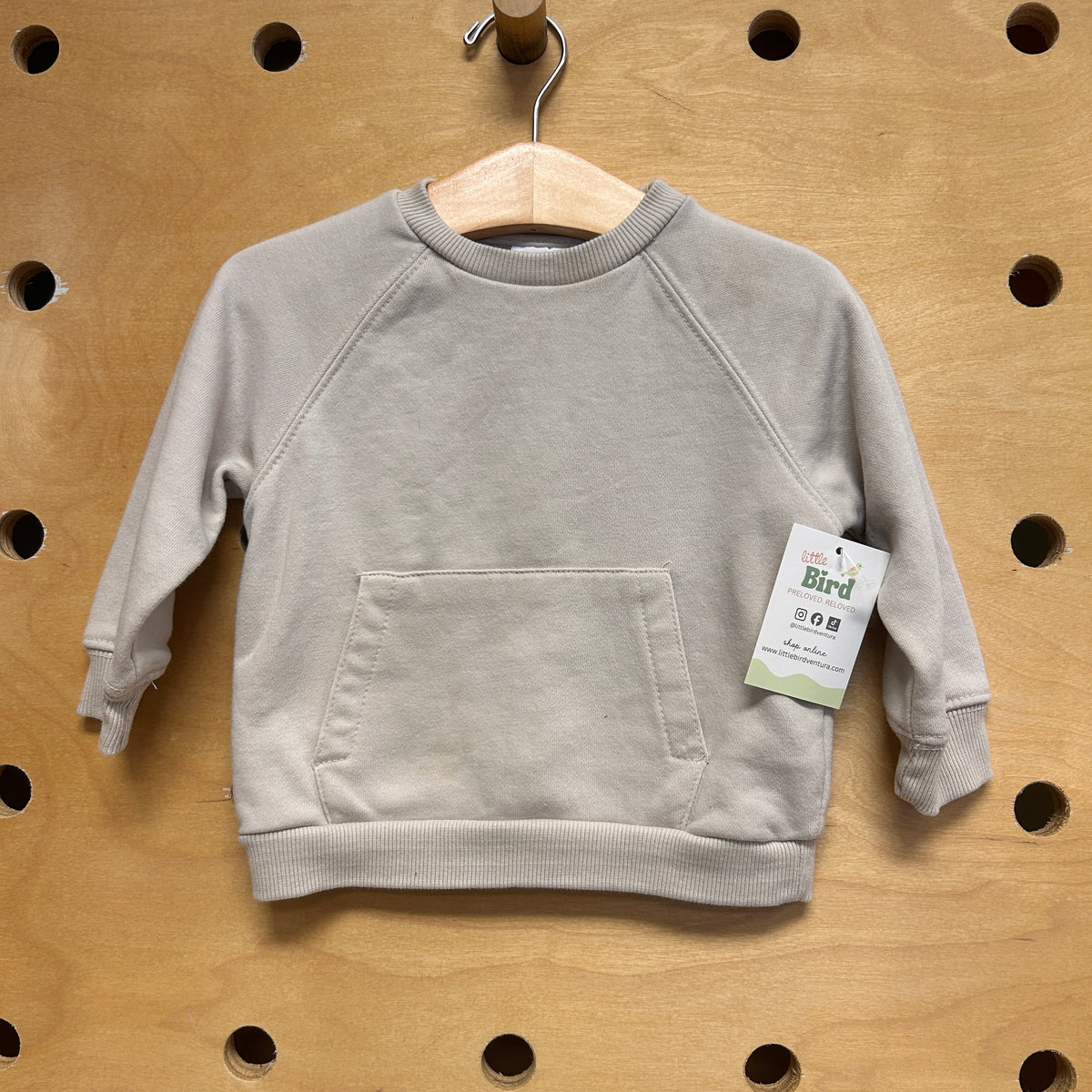 Taupe Front Pocket Pullover