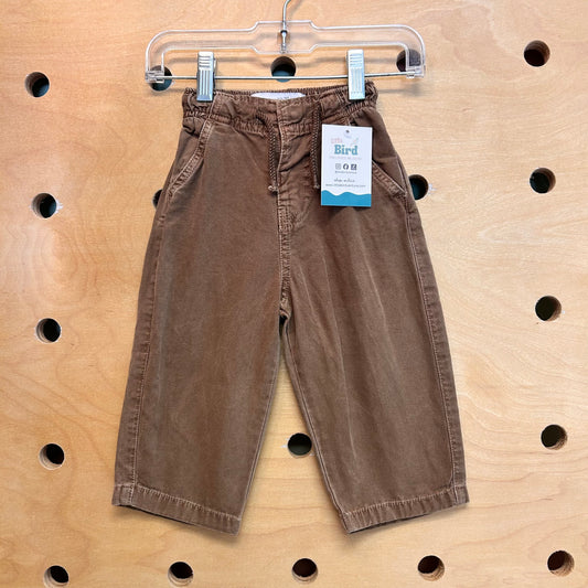 Brown Drawstring Pants