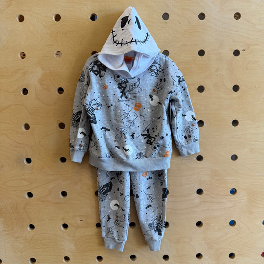 Grey Jack Skellington Hoodie/Joggers