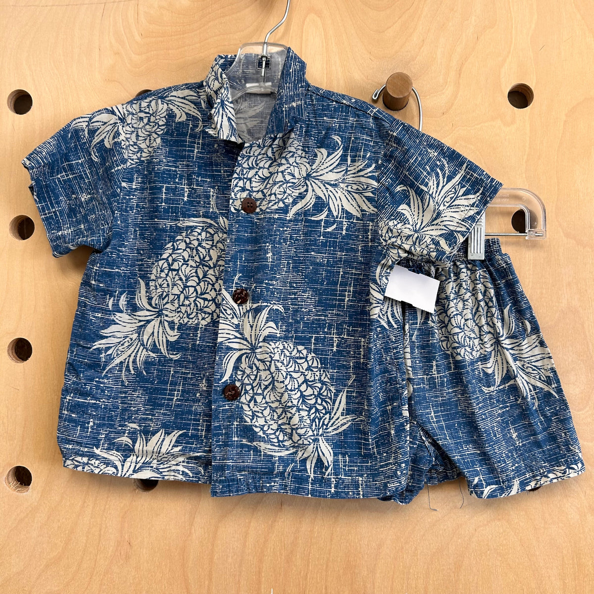 Blue + White Aloha Pineapple Outfit