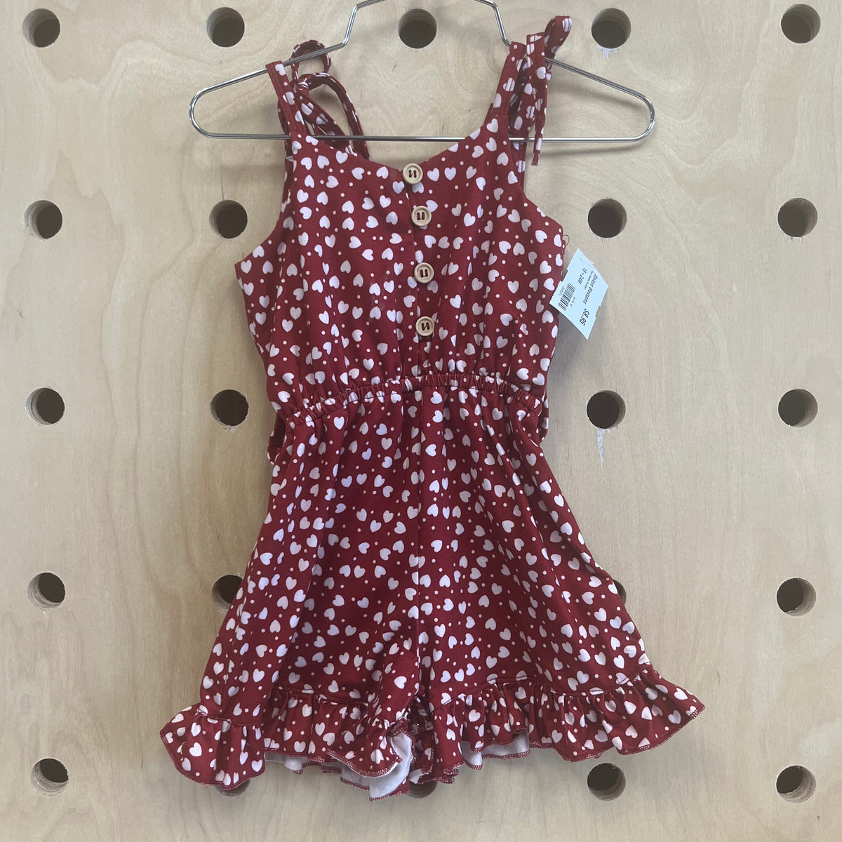Red Hearts Romper
