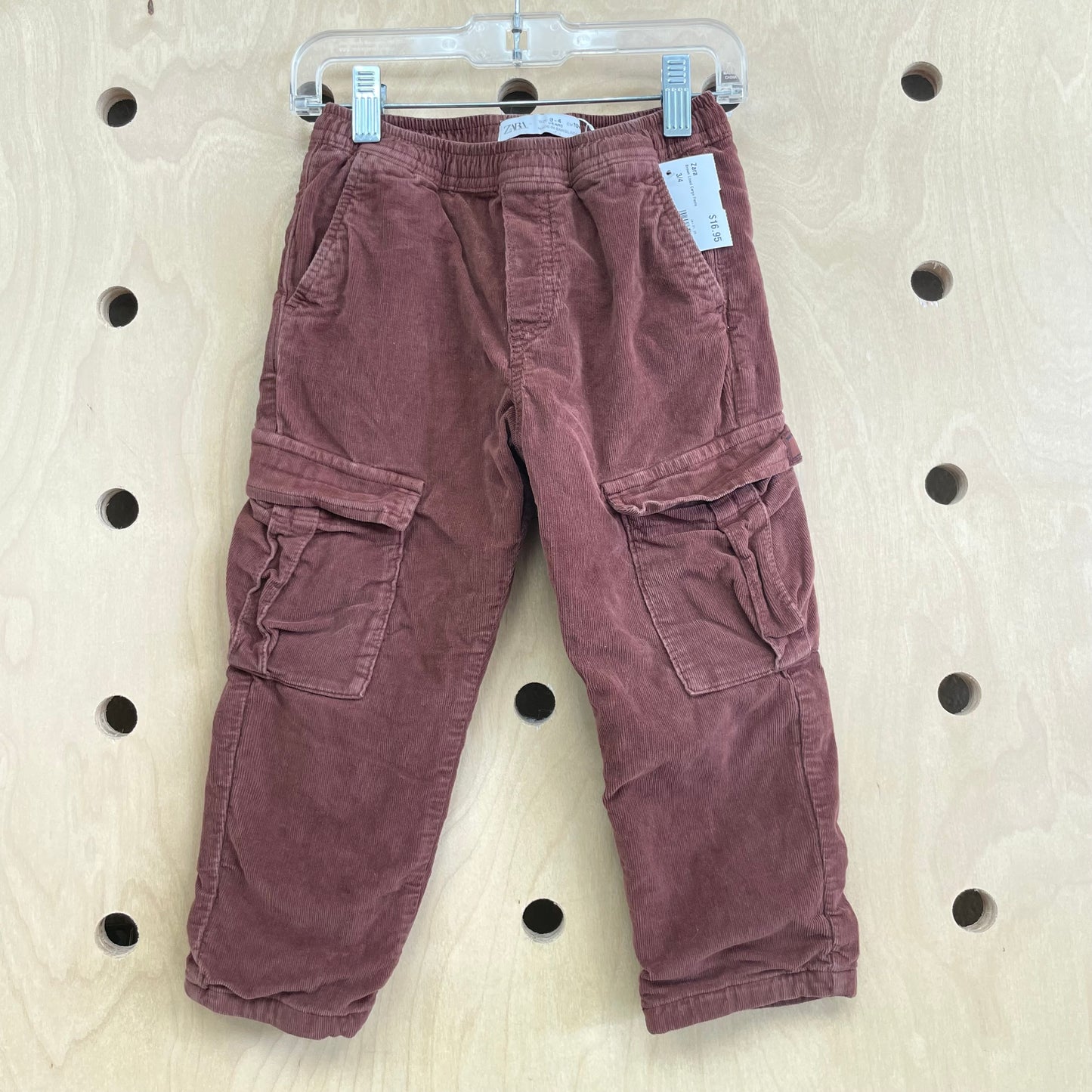 Brown Lined Cargo Pants