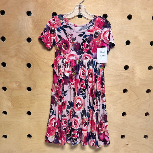 Pink Floral Bamboo Dress