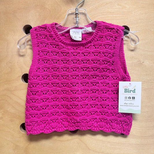 Magenta Knit Vest