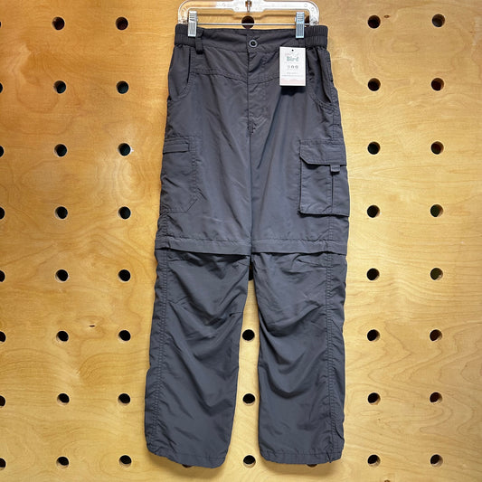 Grey Cargo Convertible Pants